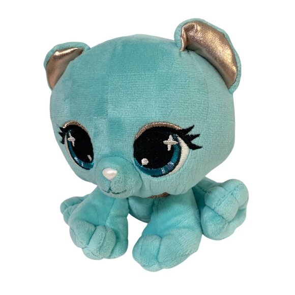 Gund Blue Cat Kitten Kitty Plush Stuffed Animal Doll Toy 6 in Tall Seated Audrey - Picture 1 of 5
